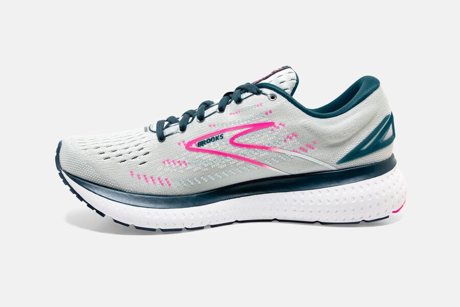 Brooks Running Shoes - Glycerin 19 Road Womens - White/Pink - XWH-680471